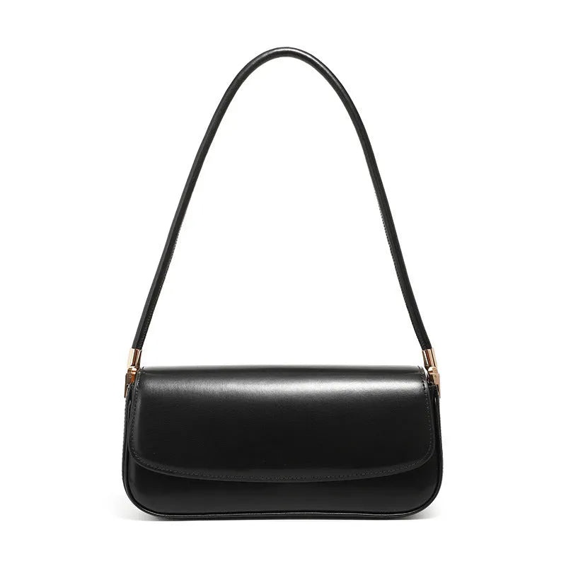 Genuine leather women's saddle bag in caramel, horizontal square shape with double shoulder straps
