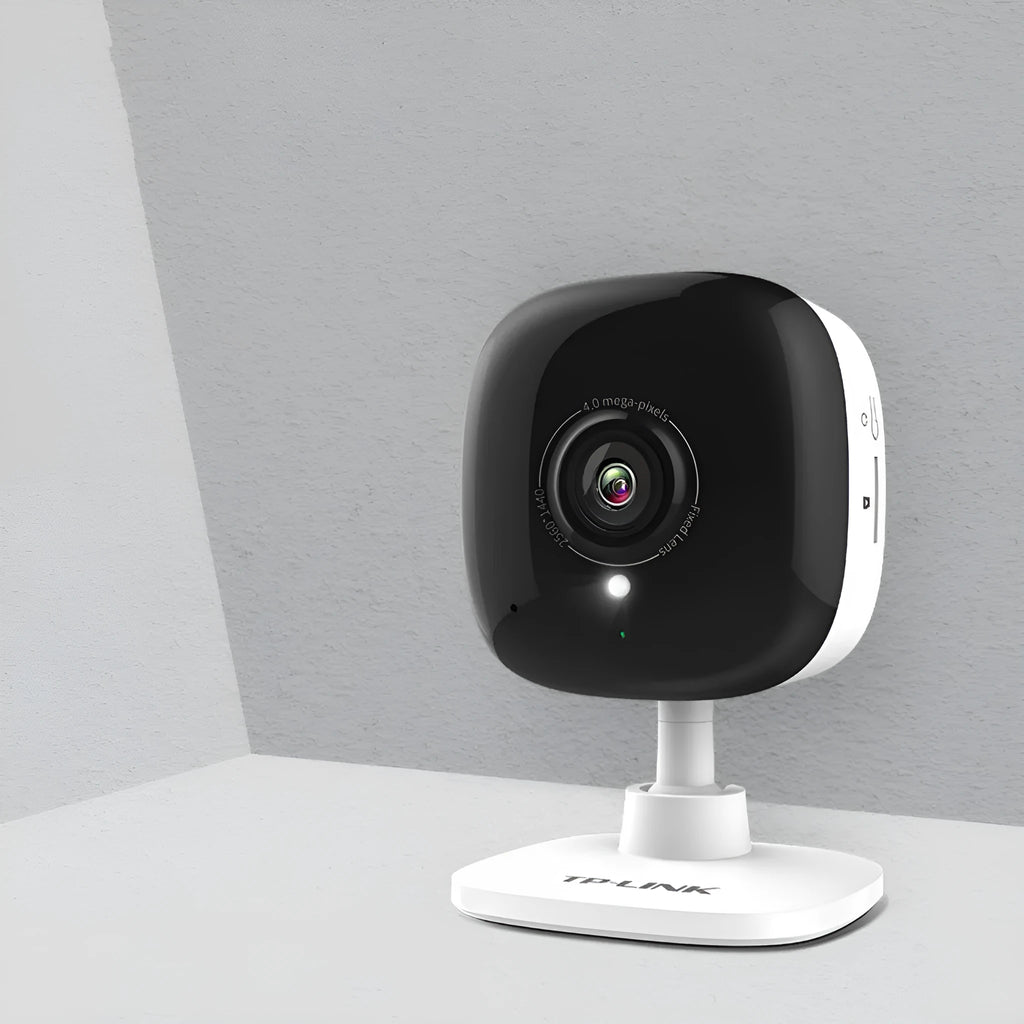 Wireless 3MP home security camera TL-IPC13CH with wide angle HD night vision and interphone, 86mm x 57mm x 49mm