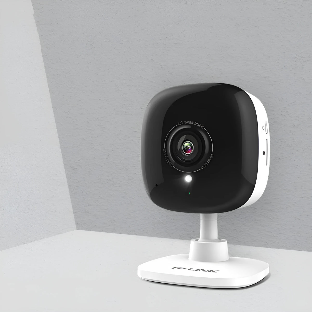 Wireless 3MP home security camera TL-IPC13CH with wide angle HD night vision and interphone, 86mm x 57mm x 49mm
