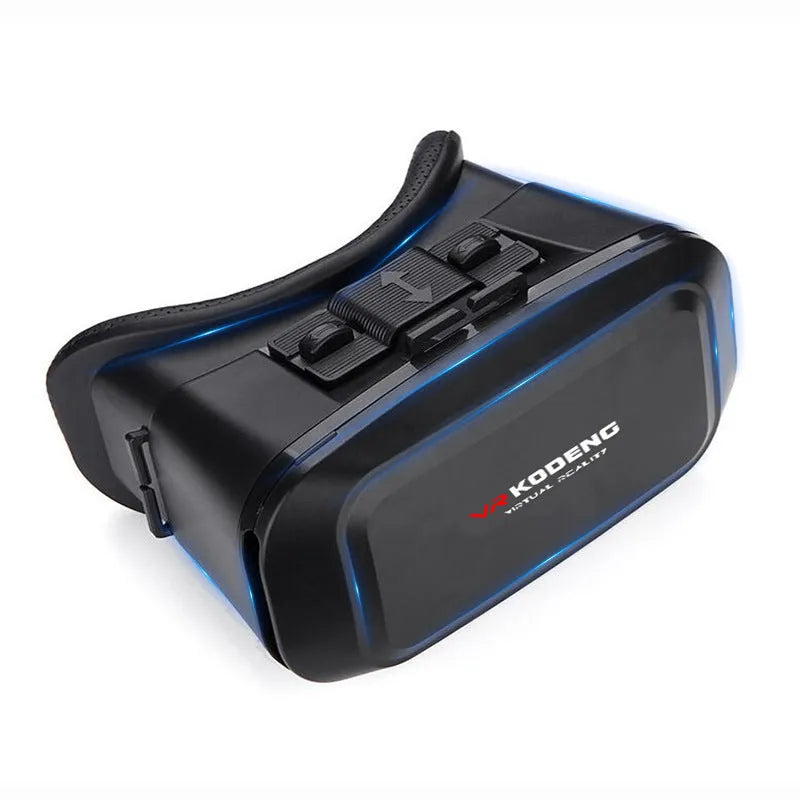 K2 Smart VR Glasses in black, head-mounted virtual reality device for smartphone 3D cinema