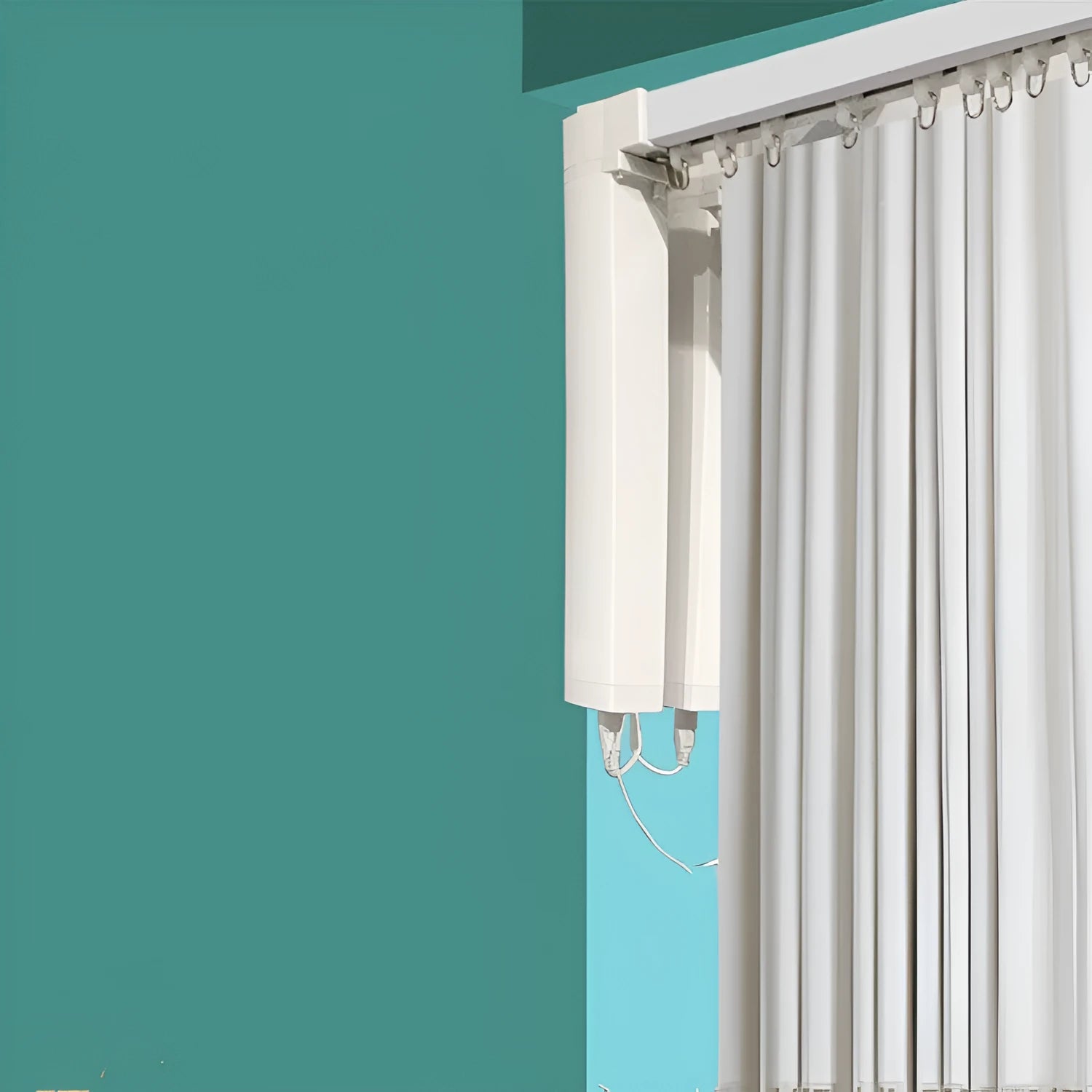 Smart curtain electric motor with aluminium track and remote control for automated window coverings