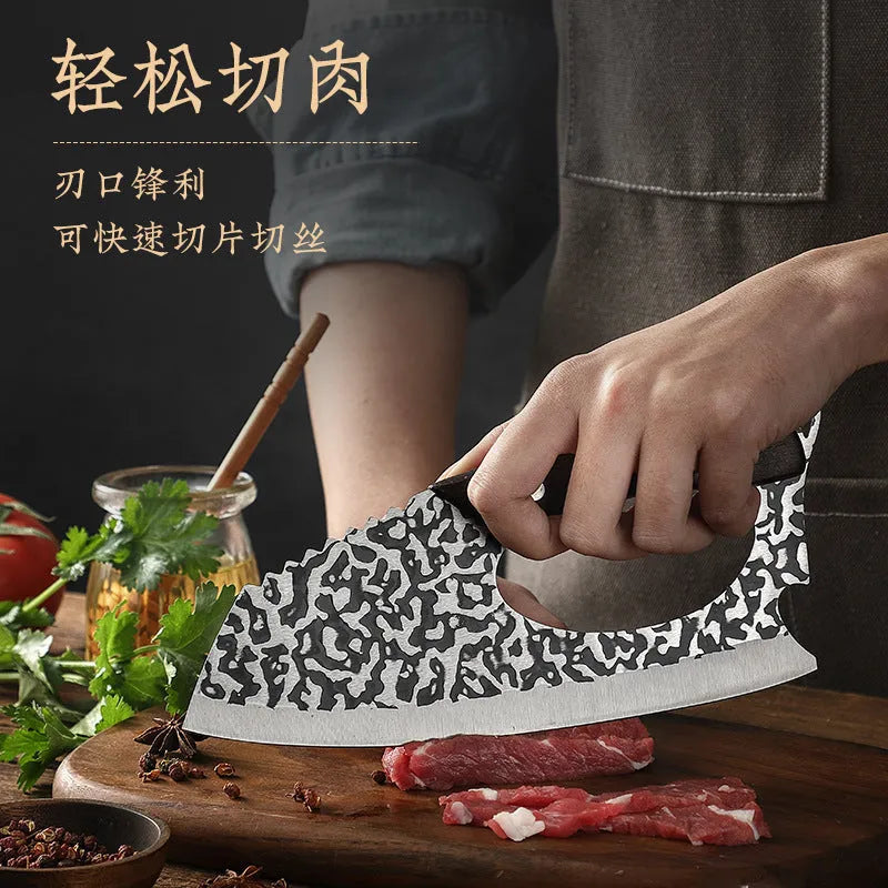 Labour-saving forged kitchen knife 4 chromium steel comfortable grip hot selling vegetable chopper