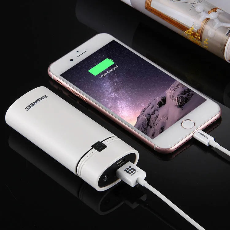18650 battery power supply DIY power bank case black colour with spring loading and indicator light