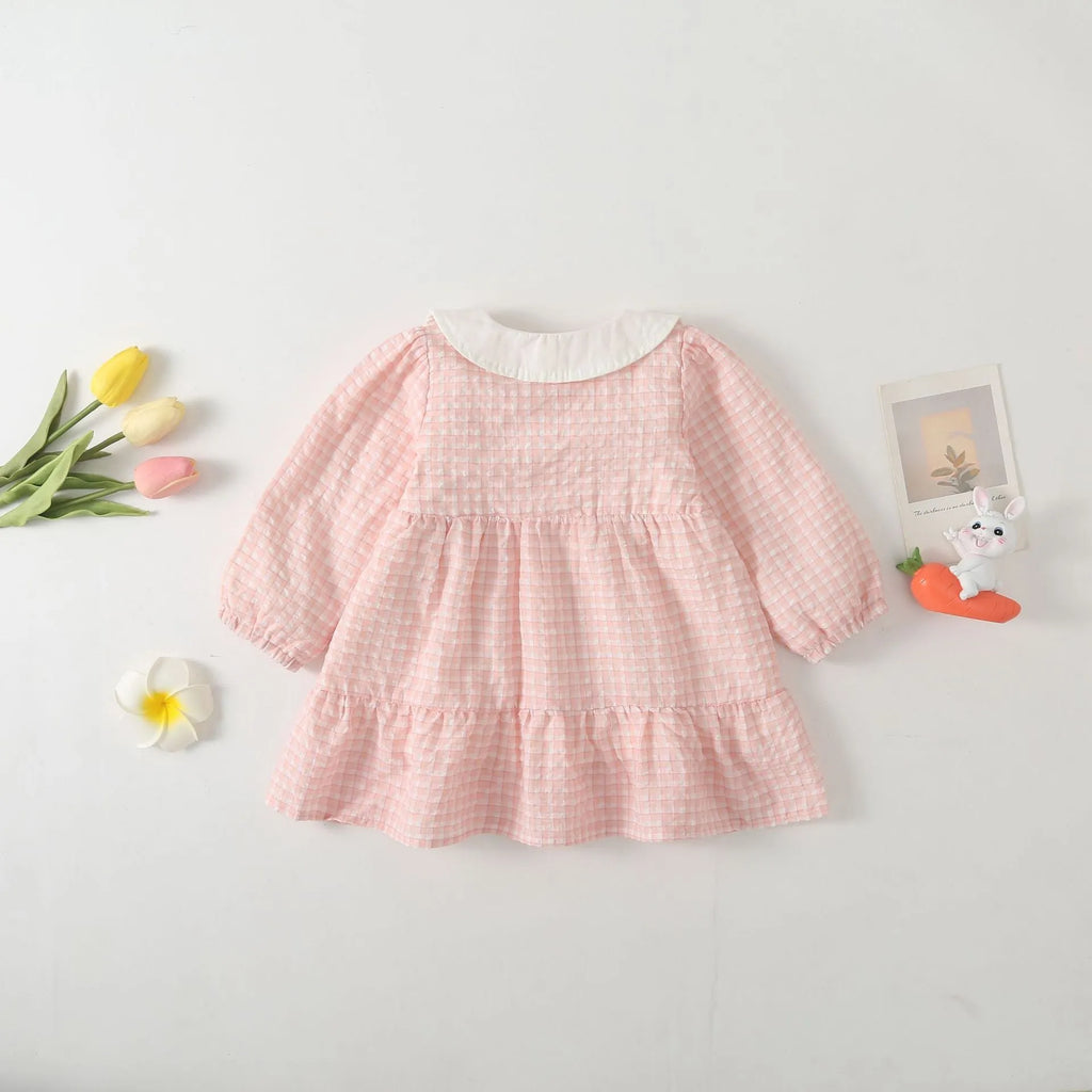 Infant baby cute outdoor top in pink, cotton cartoon print, suitable for height 66cm to 90CM