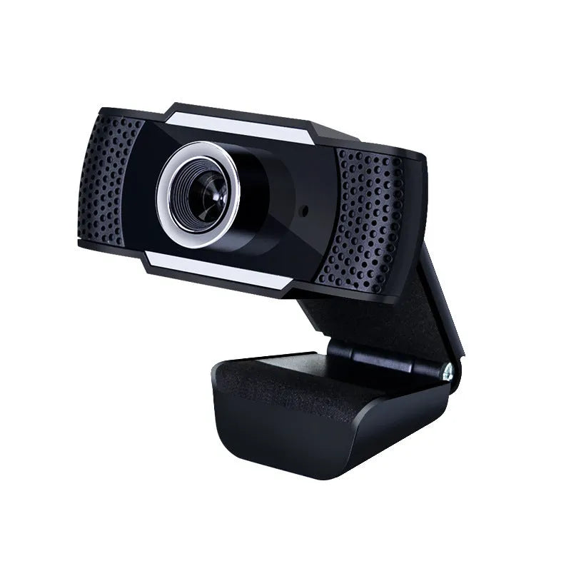 HD USB webcam with CMOS sensor, 1280x720 resolution, and USB 2.0 connection for desktop use