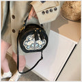 Soft Chinese embroidery shoulder messenger bag with horizontal square shape and adjustable strap