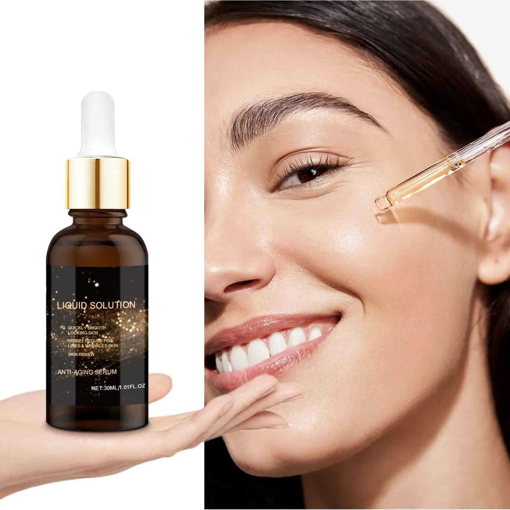 30ml bottle of facial moisturising care solution with hyaluronic acid