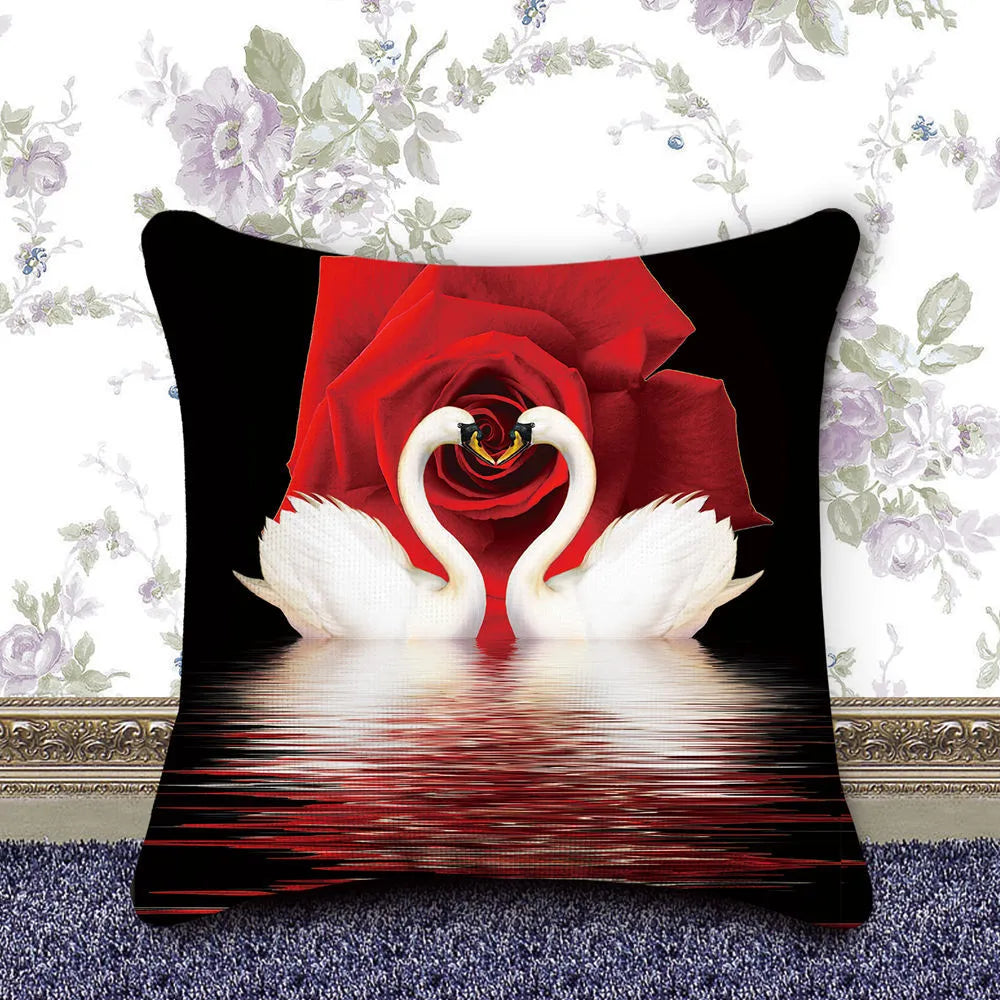 DIY full diamond drawing pillowcase 40x40cm cotton resin diamond handmade craft kit with drill package and spot drill kit