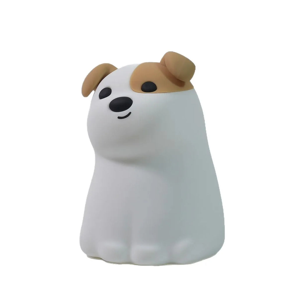 Fashion silicone puppy dog pat night light in Kinddog Sleeping Light colour showing cartoon animal design