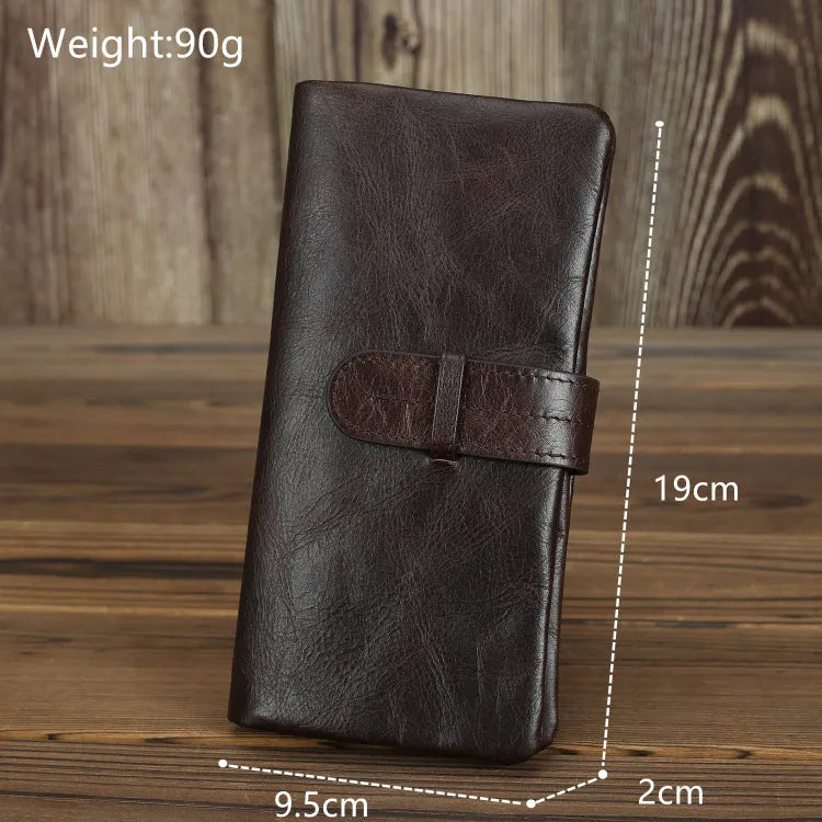 Genuine leather women's wallet with multiple card slots in a choice of solid colours.