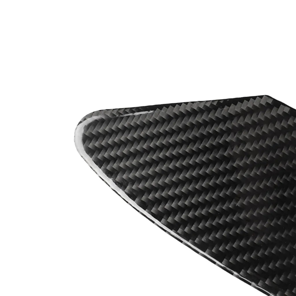 Carbon fibre USB charging port panel sticker with protective surface finish
