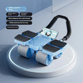 Black abdominal wheel with four wheels and automatic rebound, size 37*25*15