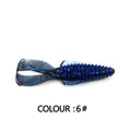 PVC fishing soft bait lures in 8cm and 12cm sizes showing colour variations 1-12