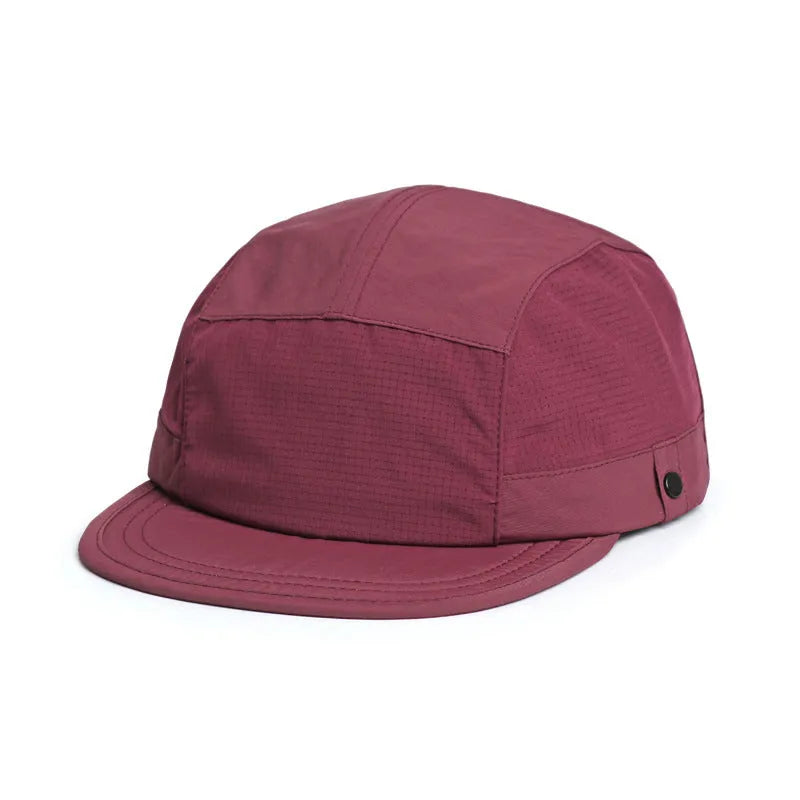 Breathable dome crown summer sun hat in army green with a soft front tongue cap for sun protection.