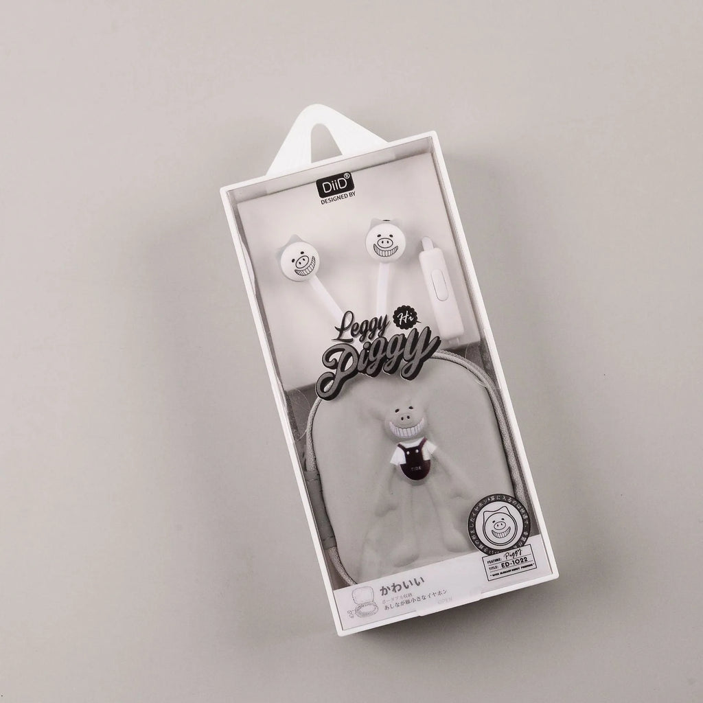 Wired in-ear headphones with 3.5mm plug and ABS cable in multiple colours