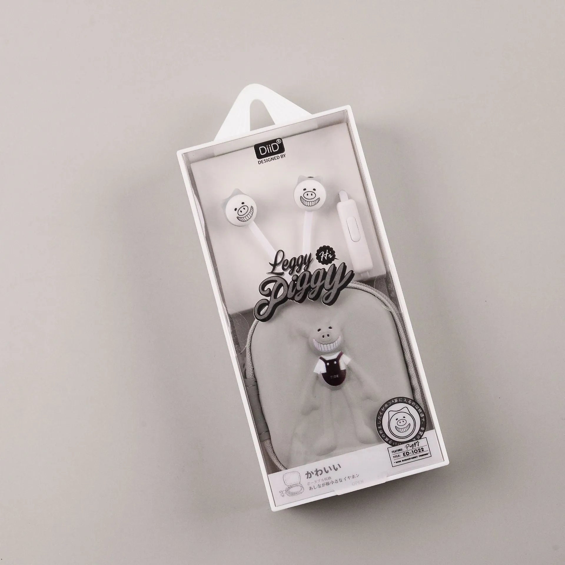 Wired in-ear headphones with 3.5mm plug and ABS cable in multiple colours
