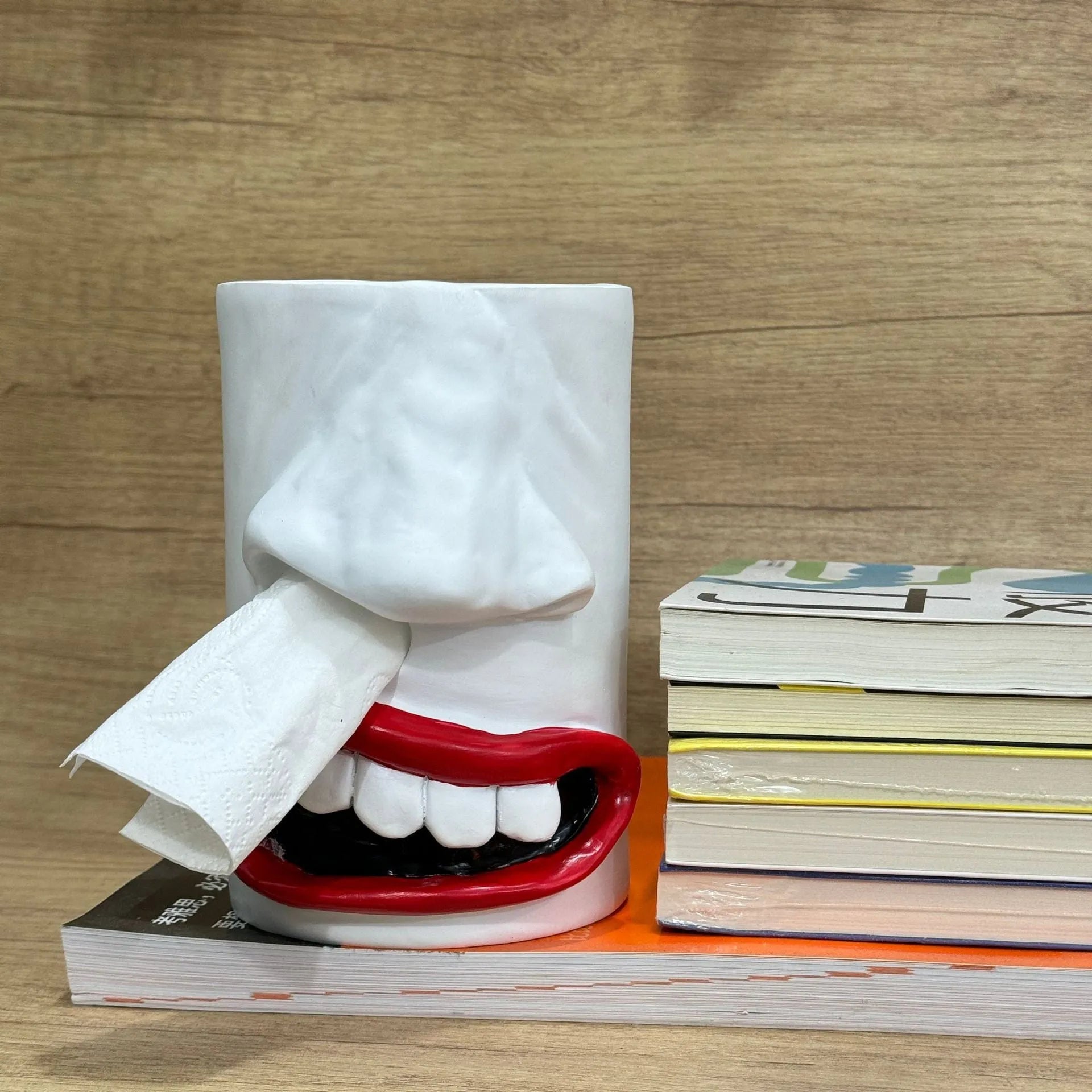 Resin tissue box holder with American style design in funny tissue paper holder colour