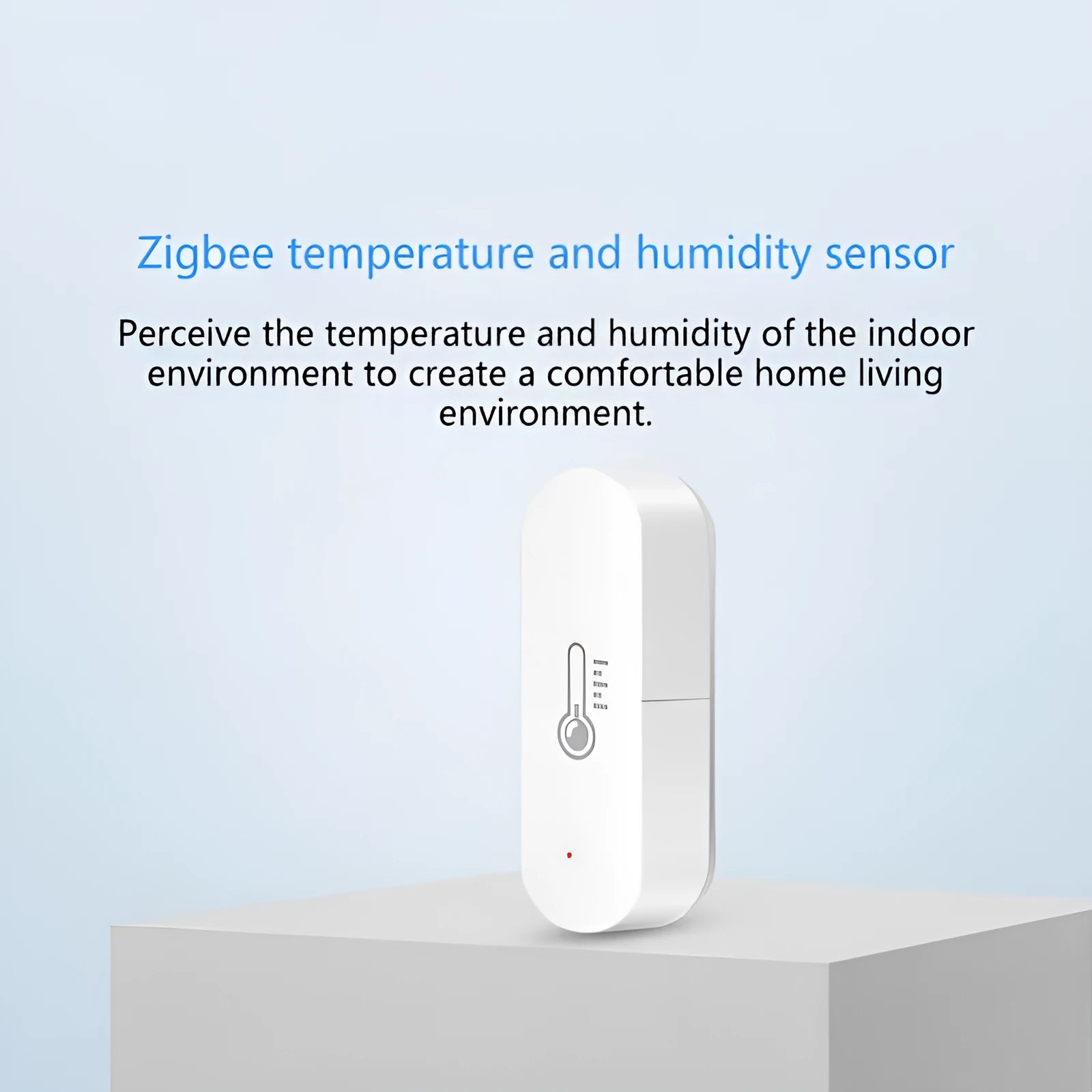 Doodle Zigbee WiFi smart hygrometer with humidity and temperature display for indoor use