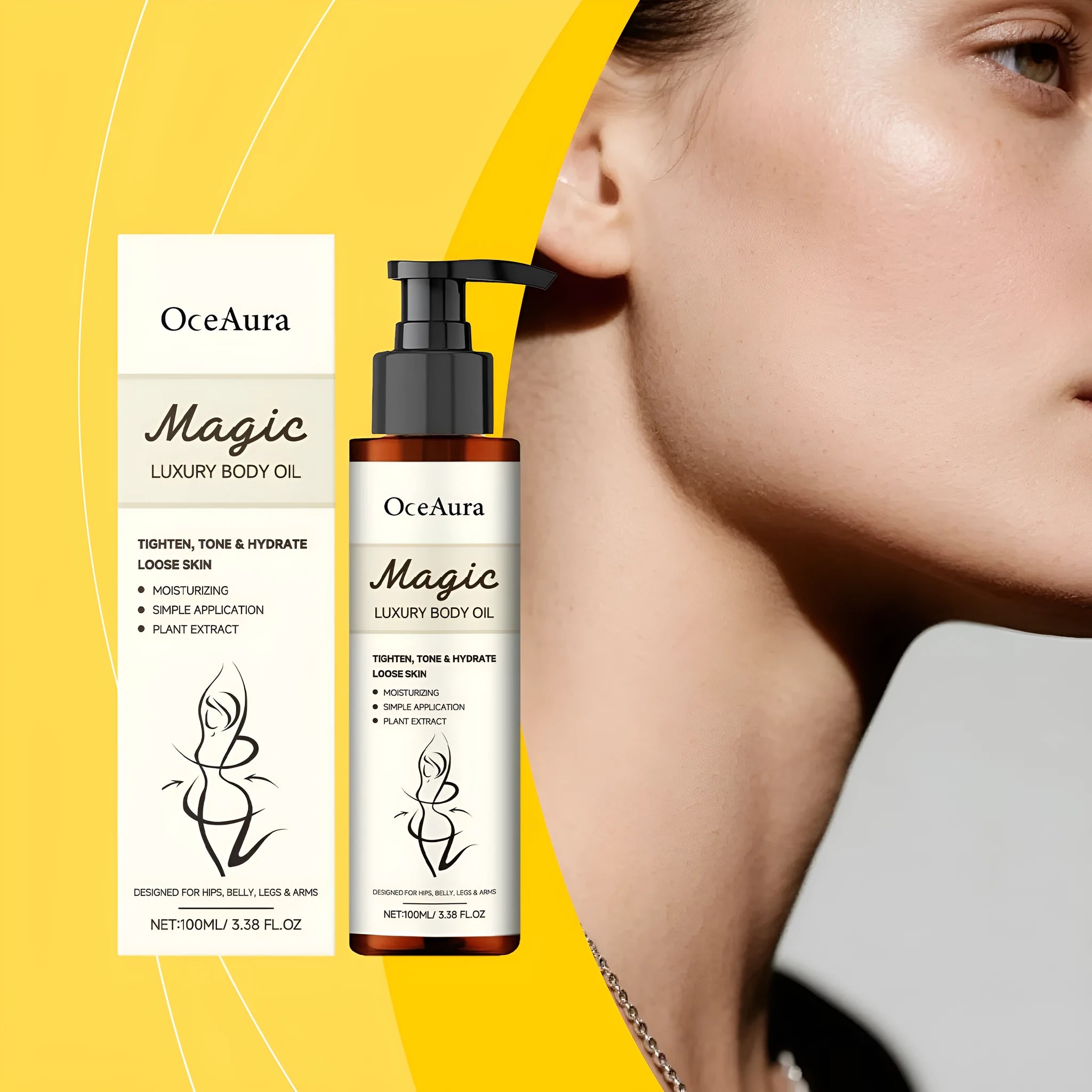 Nourishing Moisturizing Body Treatment Oil 100ml hydrating body oil improves skin elasticity universal skin type