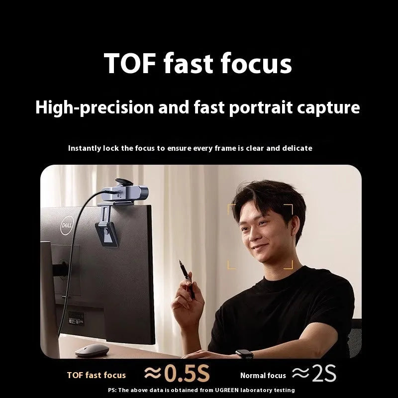 USB webcam with built-in microphone for home online classes, available in 200W to 800W and fixed or autofocus models