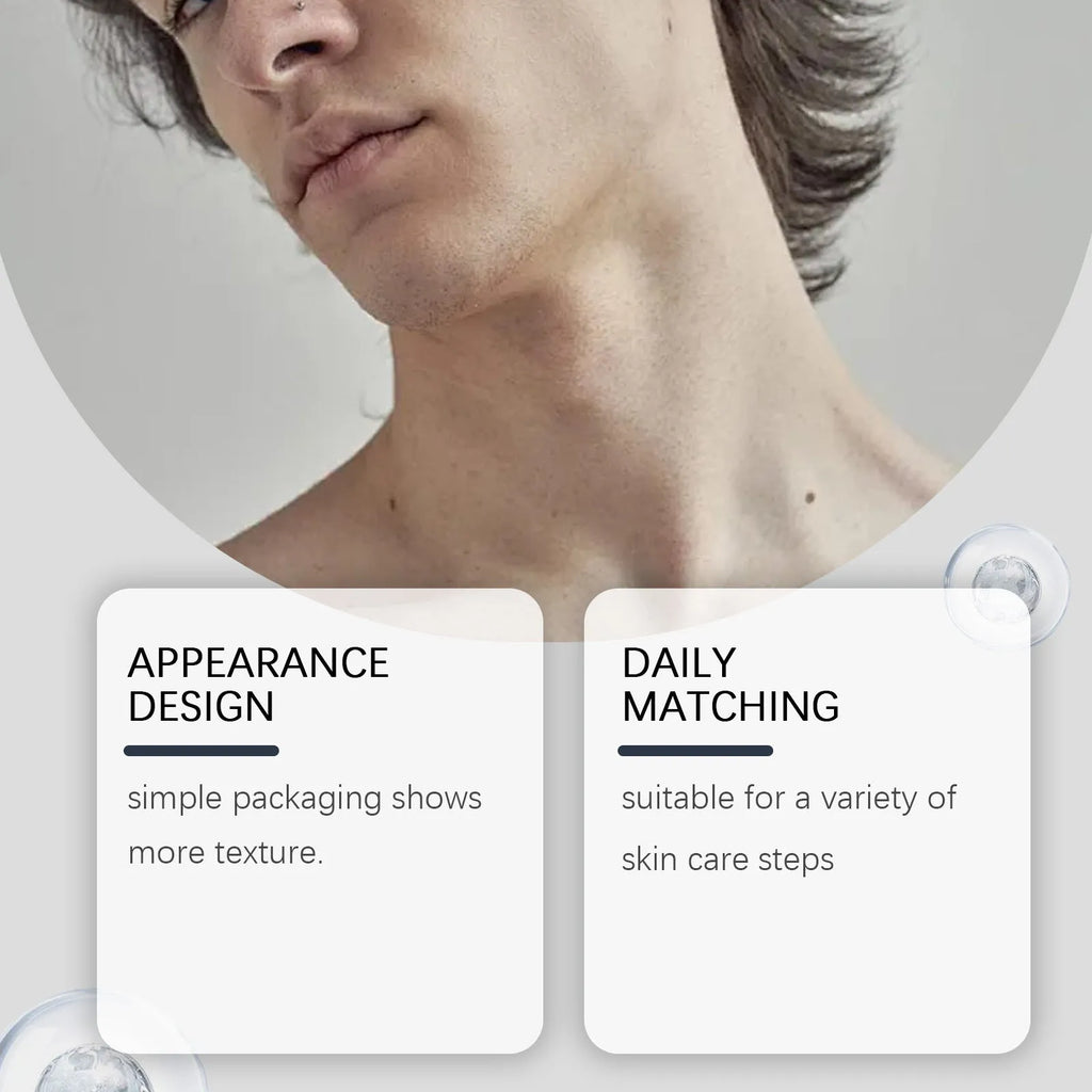 50g tube of men's neck cream with collagen and retinol formula