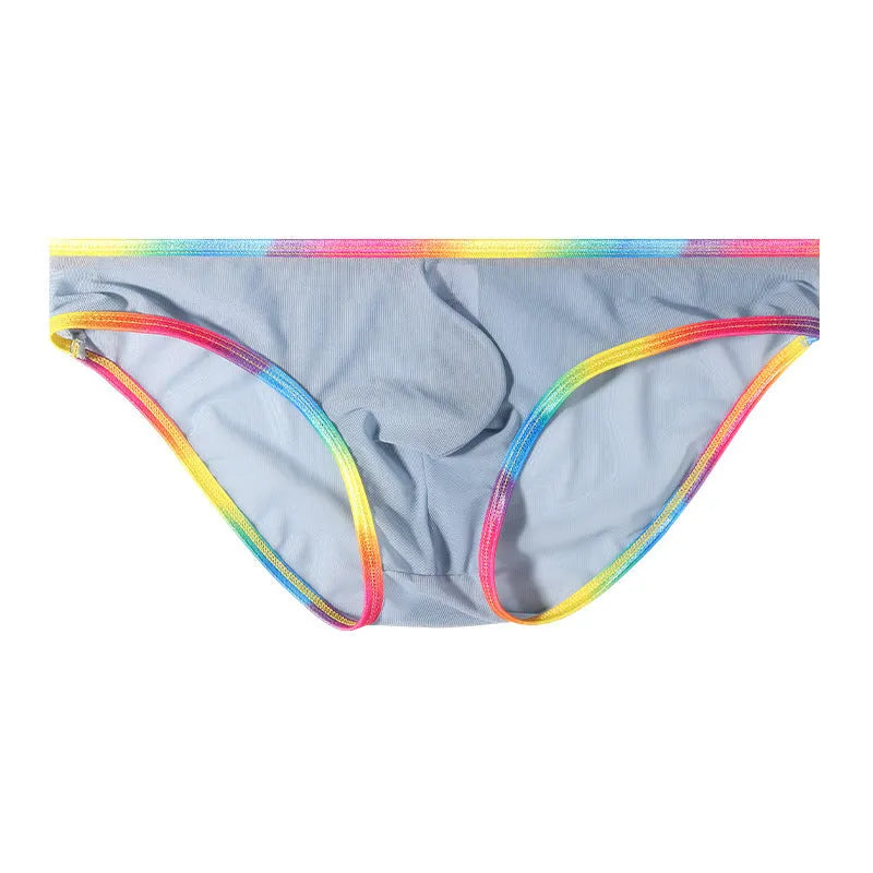 Women's solid colour mesh briefs in quick-drying nylon fabric, shown in multiple colour options.