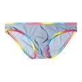 Women's solid colour mesh briefs in quick-drying nylon fabric, shown in multiple colour options.