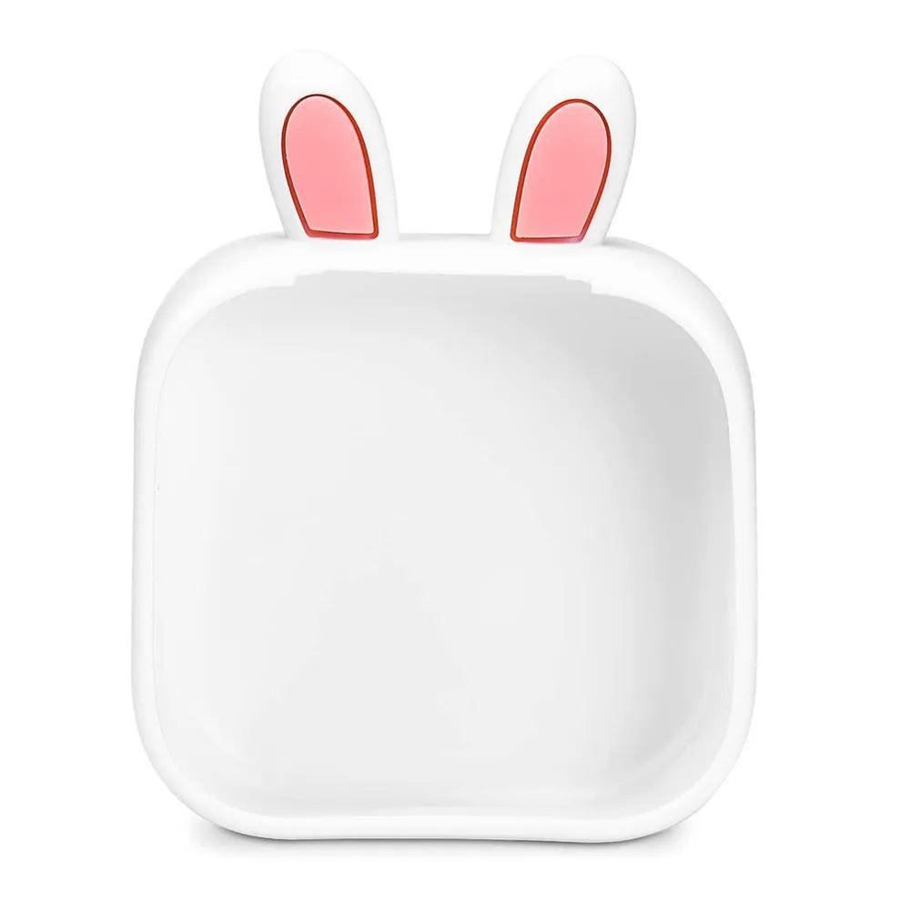 Mini portable thermal printer with USB cable and paper roll in rabbit ear protective case design