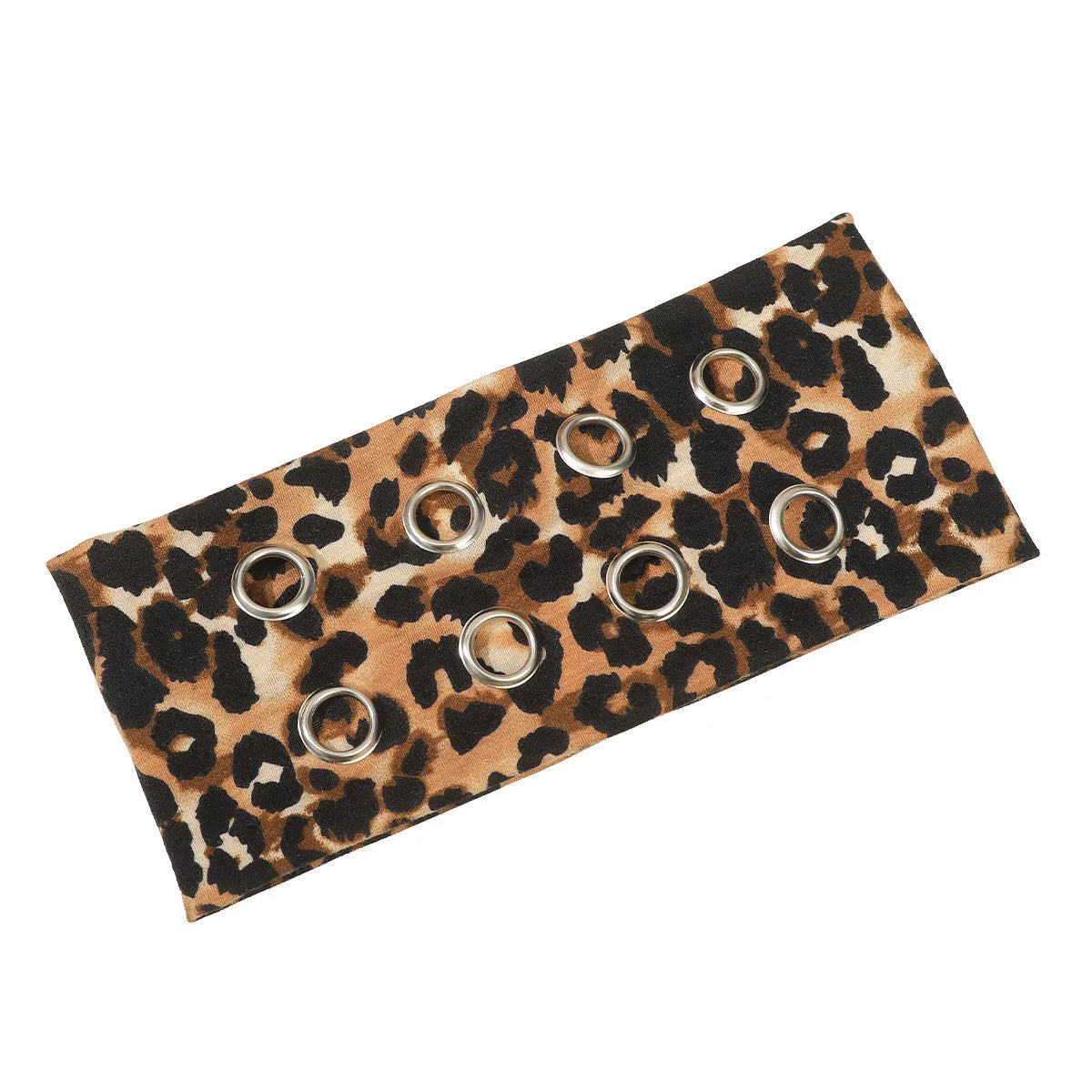 Hollow metal exercise hair band in punk style with seven colour options