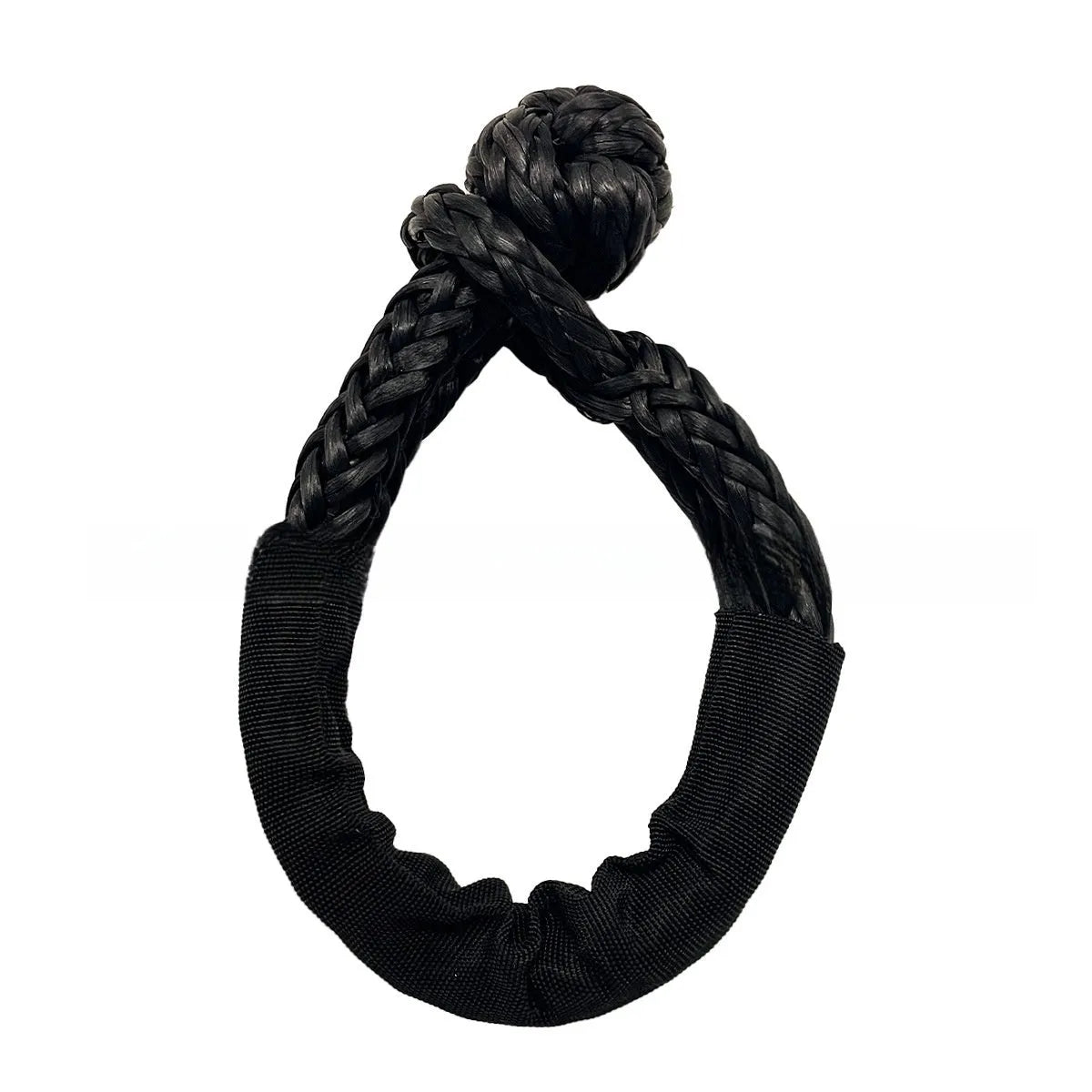 Polymer soft shackle trailer rope in multiple colours with storage bag for vehicle recovery