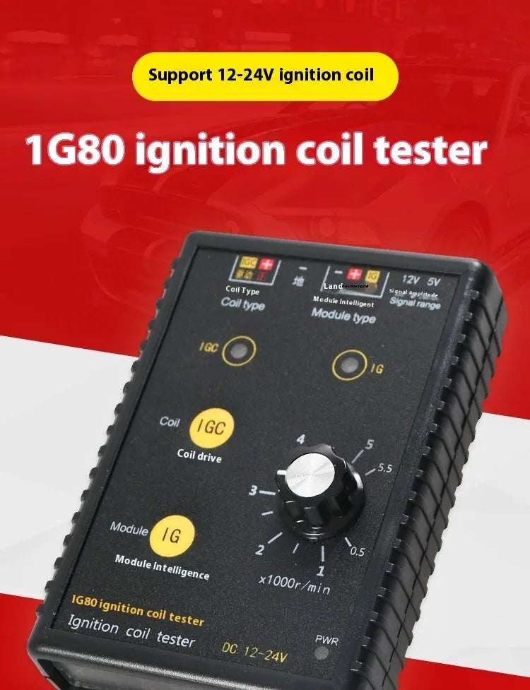 IG80 automobile ignition coil detector for natural gas and gasoline vehicles diagnostic tool