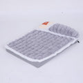 Washable dog bed mat with detachable cover in coffee colour, shown in large XXL size 100x70cm.