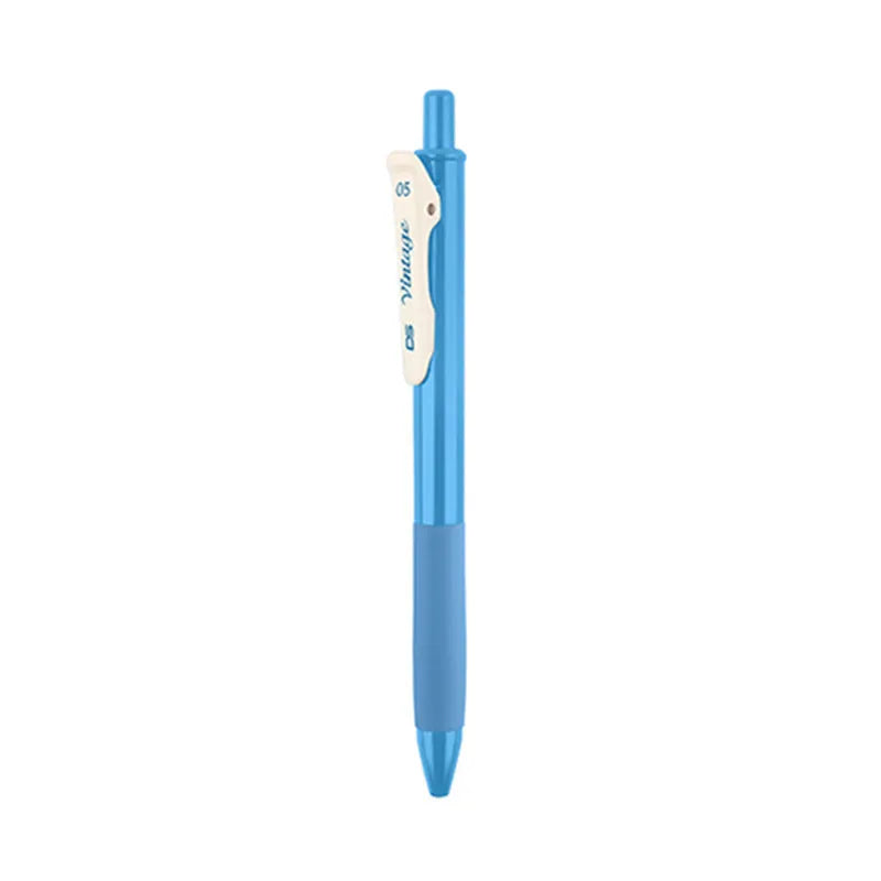 Set of retro colour gel pens with 0.5mm tips and plastic bodies in various colours on a white background.
