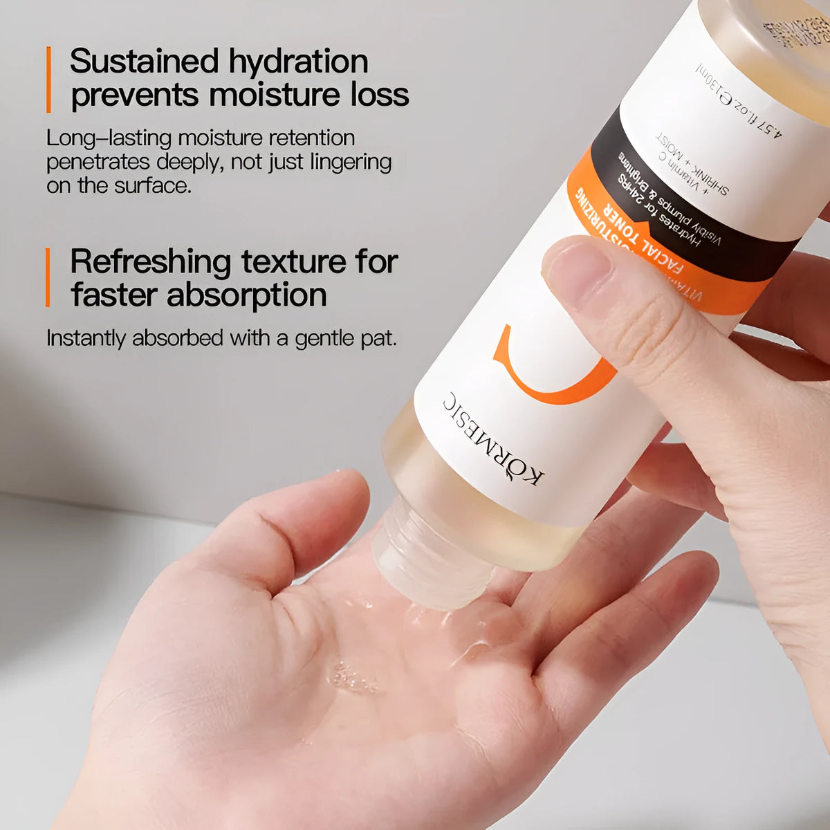 VC Freshing And Moistrurizing Lotion 130ml bottle for oily and dry skin, lotion/pure dew skincare