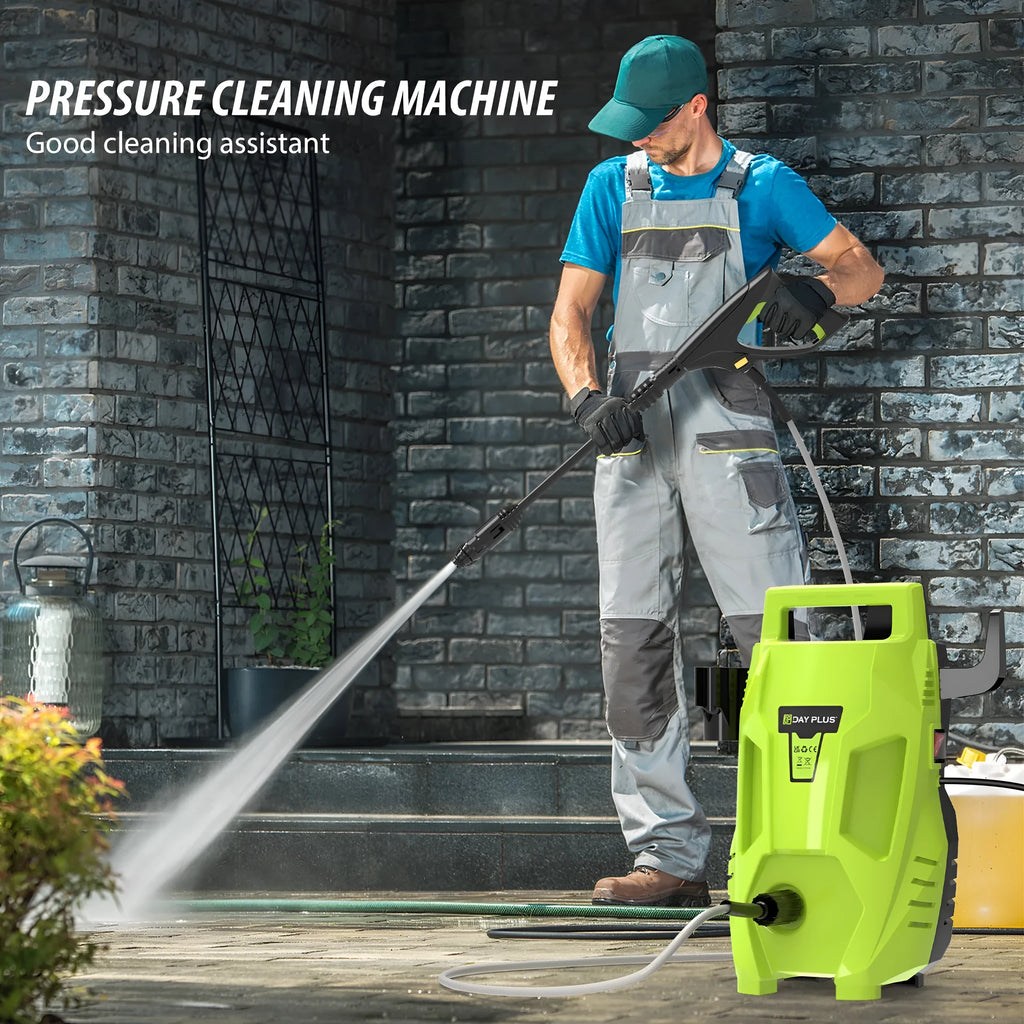 Portable AC high-pressure automatic water gun car washer with pure copper motor and three plug standard options