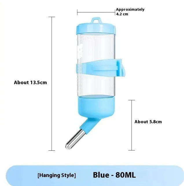Green plastic ball kettle water feeder for small pets with leak-proof design