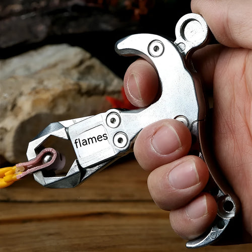 Zinc alloy archery release aid with two-axis harpoon clip mechanism for controlled bow string release