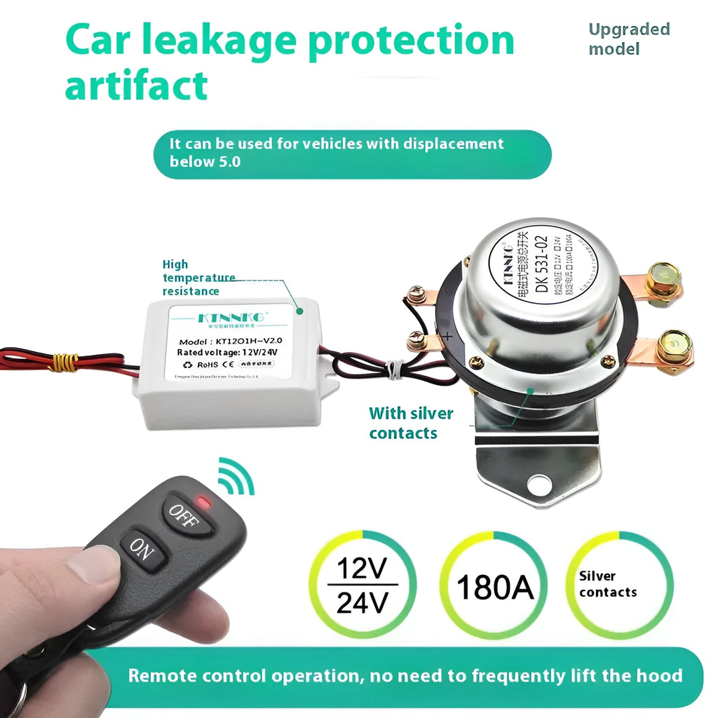 DK238 automotive leakage electromagnetic circuit breaker with remote control