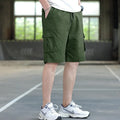 Men's loose Korean-style sports casual trousers with giraffe pattern gradient design in polyester blend fabric