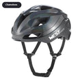 Road bike safety helmet in various colours showing integrated PC/EPS construction