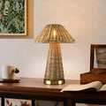 Gold alloy desk lamp with touch control and 3W LED light source on a tabletop