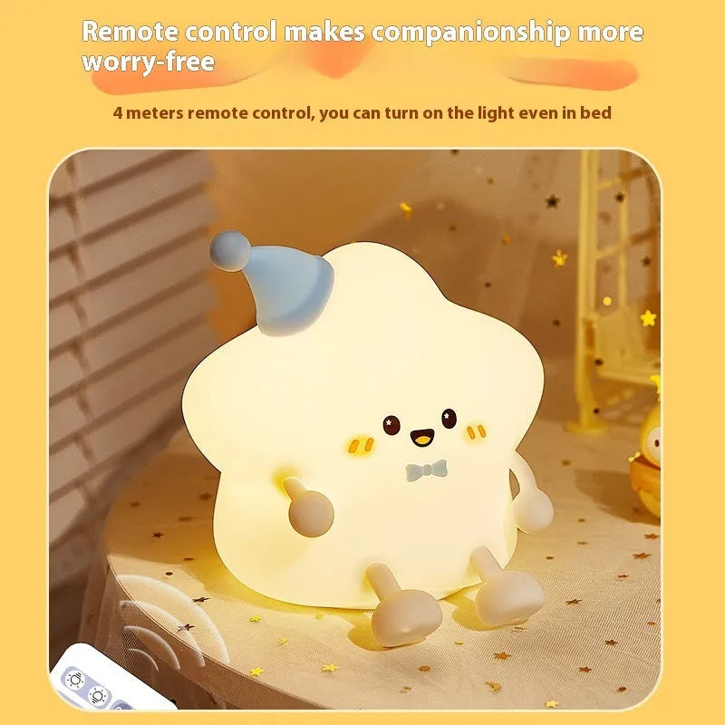 Cute Timing XINGX Pat Night Light 2W remote control battery powered cartoon geometric stereo lamp