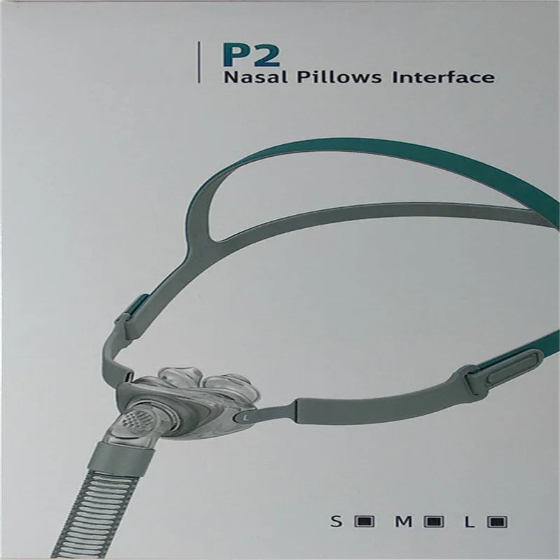 CPAP nasal pillow mask replacement set with silicone cushion and thickened headband