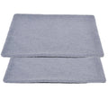 Grey self-heating plush pet bed blanket for cats on wooden floor