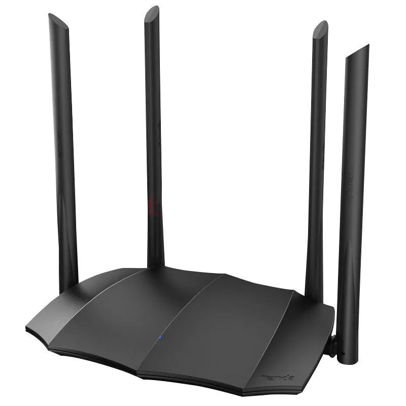 AC8 dual-band gigabit wireless router with multi-language firmware and compact dimensions