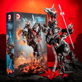 7033 regional war riding horse swing action small-particle plastic building blocks set in colour box for ages 7-14