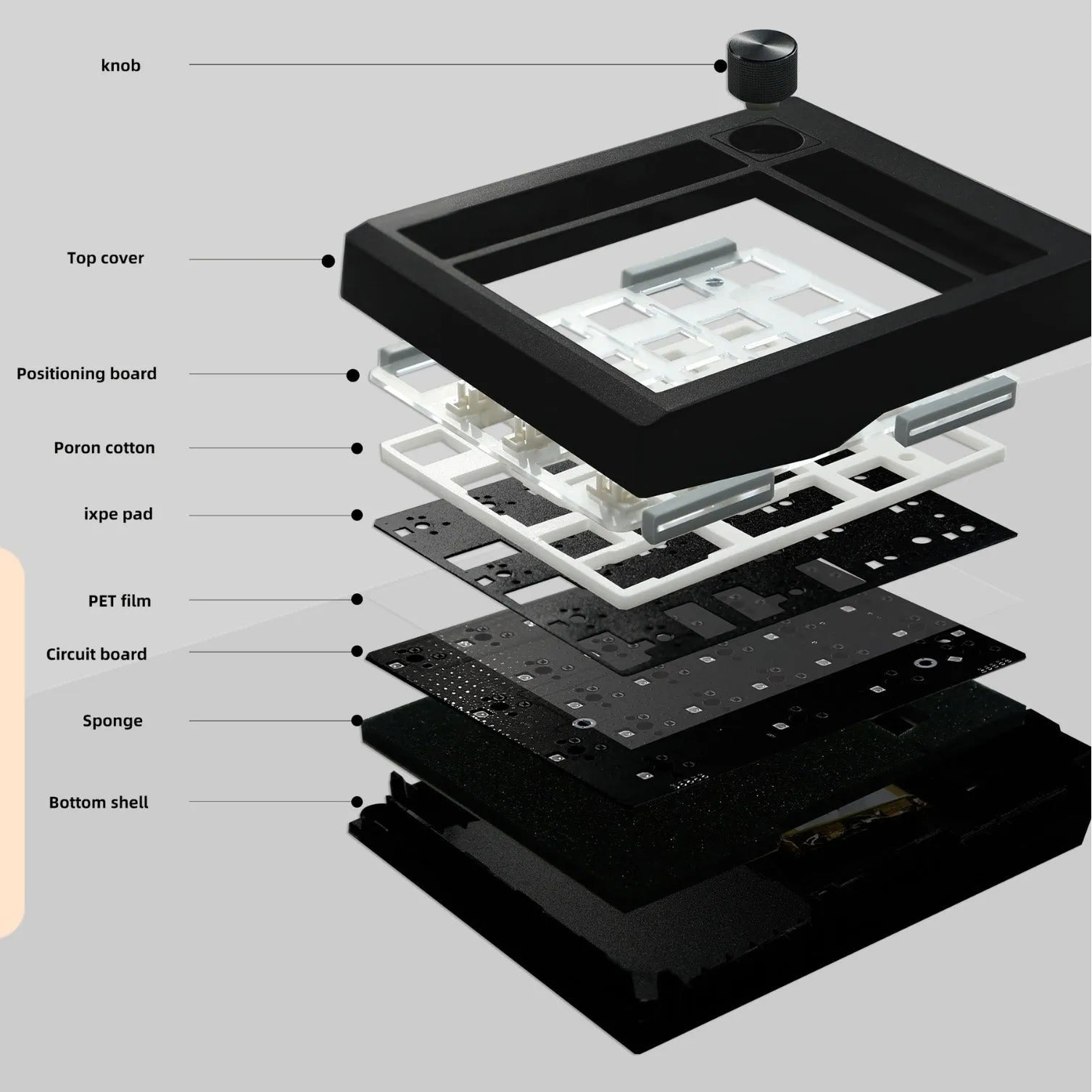 Wireless mechanical numeric keyboard with Bluetooth connectivity in black and white colour options