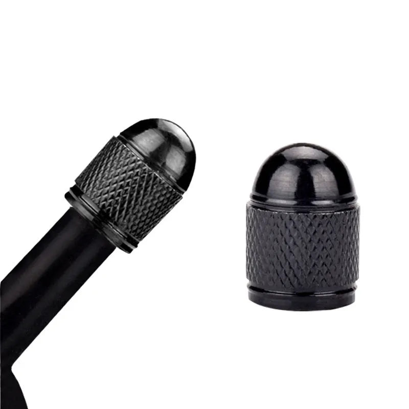 Aluminium mountain bike tyre valve cap in choice of five colours for Schrader valves