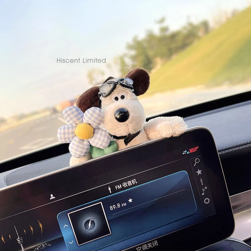 Cotton car dashboard decoration doll in cartoon animal design for pet and child safety