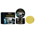 Leather cleaning cream 100g kit with beeswax formula and application sponge for shoes bags furniture